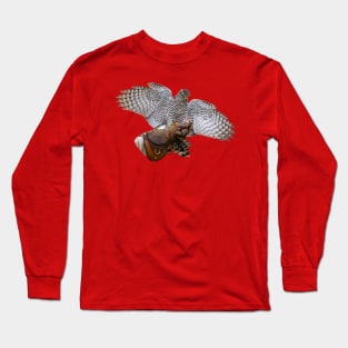 Goshawk about to land Long Sleeve T-Shirt